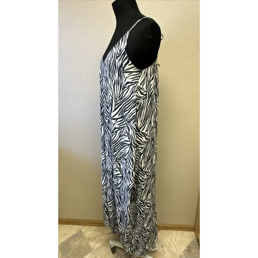 Maruca Novelo Small Sundress Dress Boho Chic Lagenlook Relaxed Festival Pockets - Picture 4 of 9